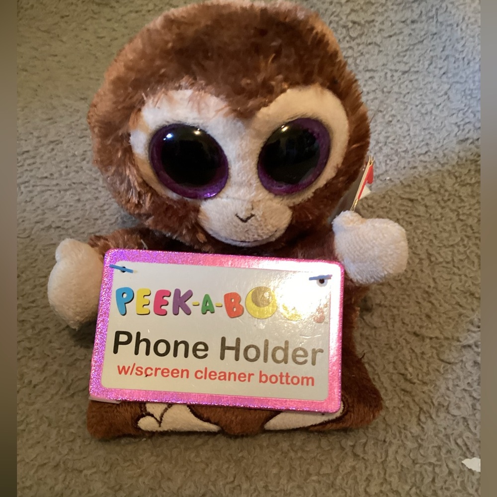 Ty Peak-A-Boo Chimp the MonkeyPhone Holder